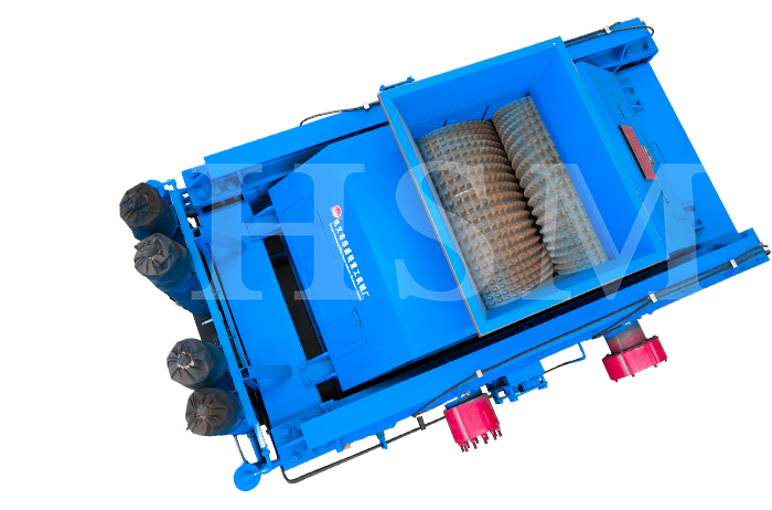 齒輥破碎機對輥破碎機、河卵石制砂機、石頭制砂機海報圖